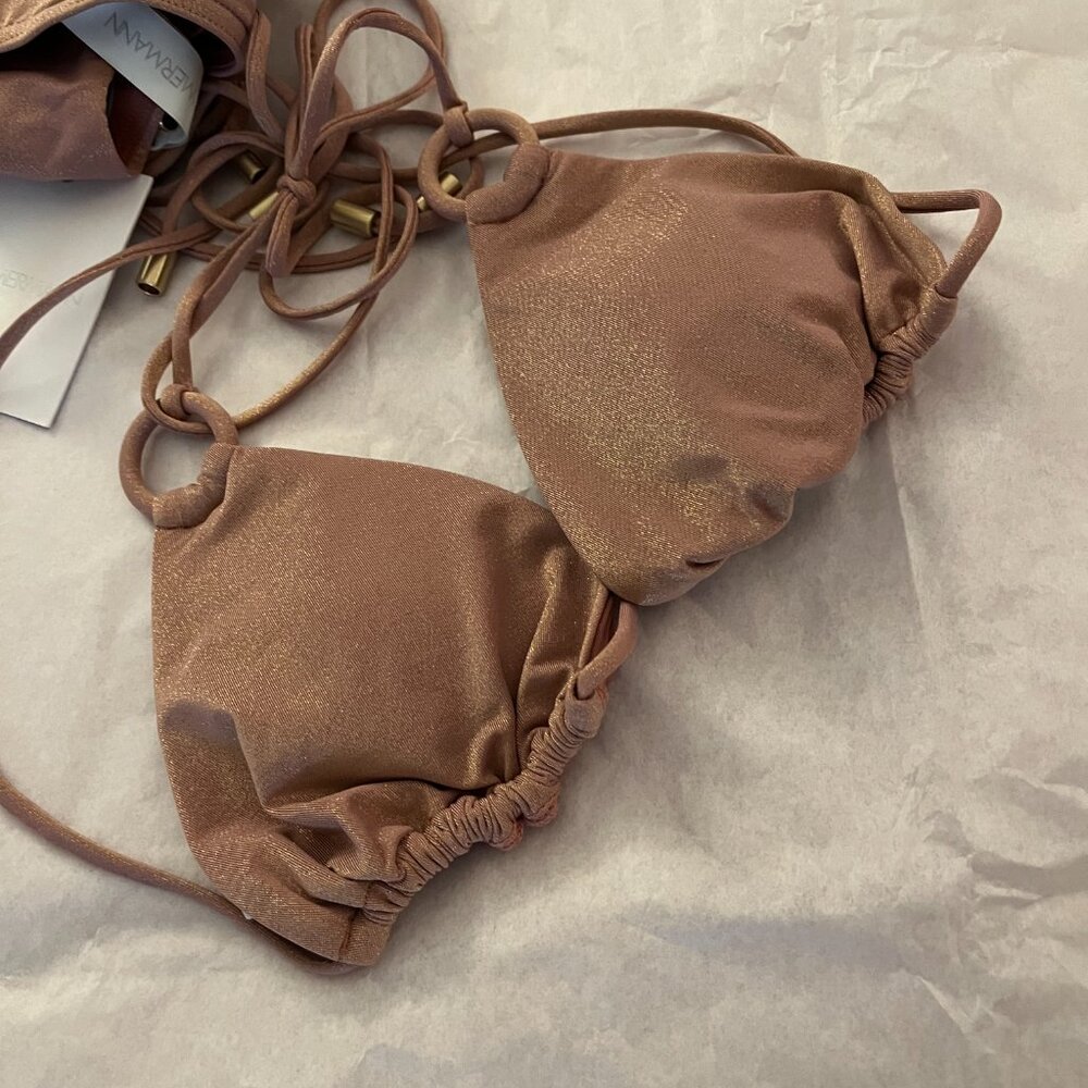 Zimmermann Blush Pink Ring-Detail Triangle Bikini - Picture 7 of 8